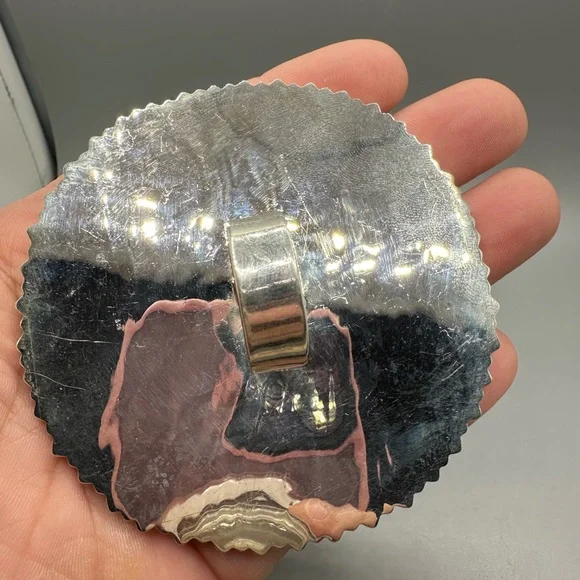 ‼️ MASSIVE ‼️ CZ Blue Opal Dice 🎲 Sterling Silver 925 Handmade Ring Southwestern - Picture 5 of 13